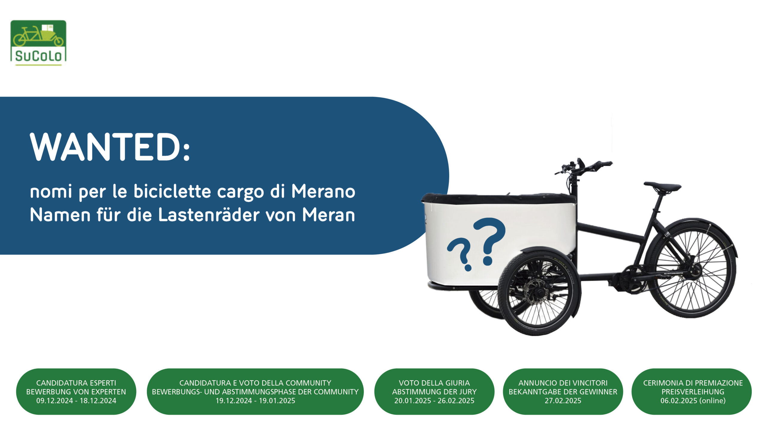 My Merano My Cargobike, trova i nomi per le cargobike, partecipa e vinci!